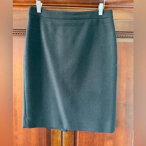 J Crew Classic Black Pencil Skirt